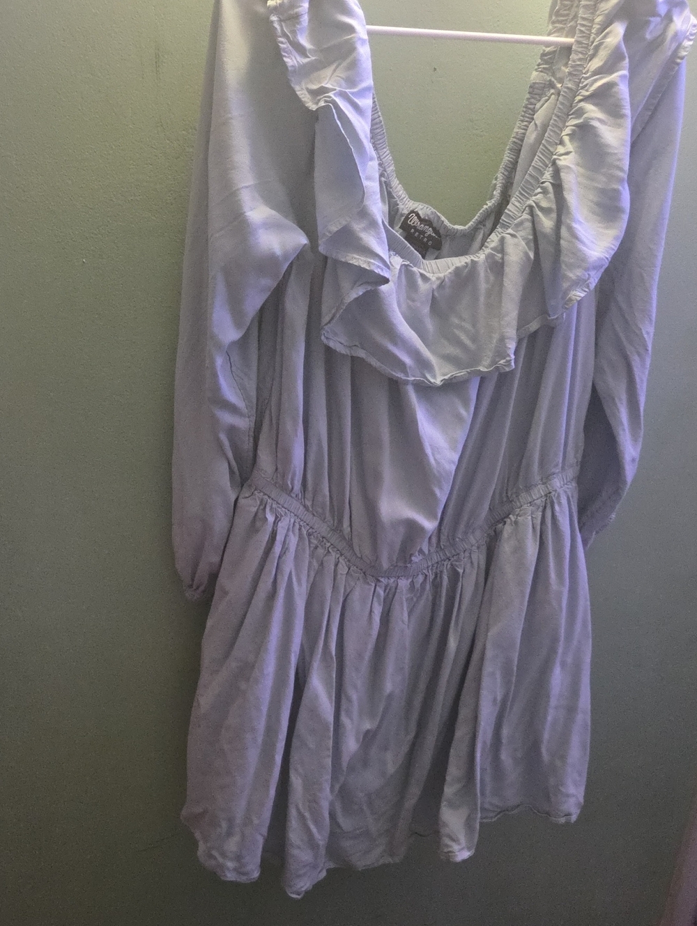 Powder Blue Off The Shoulder Dress